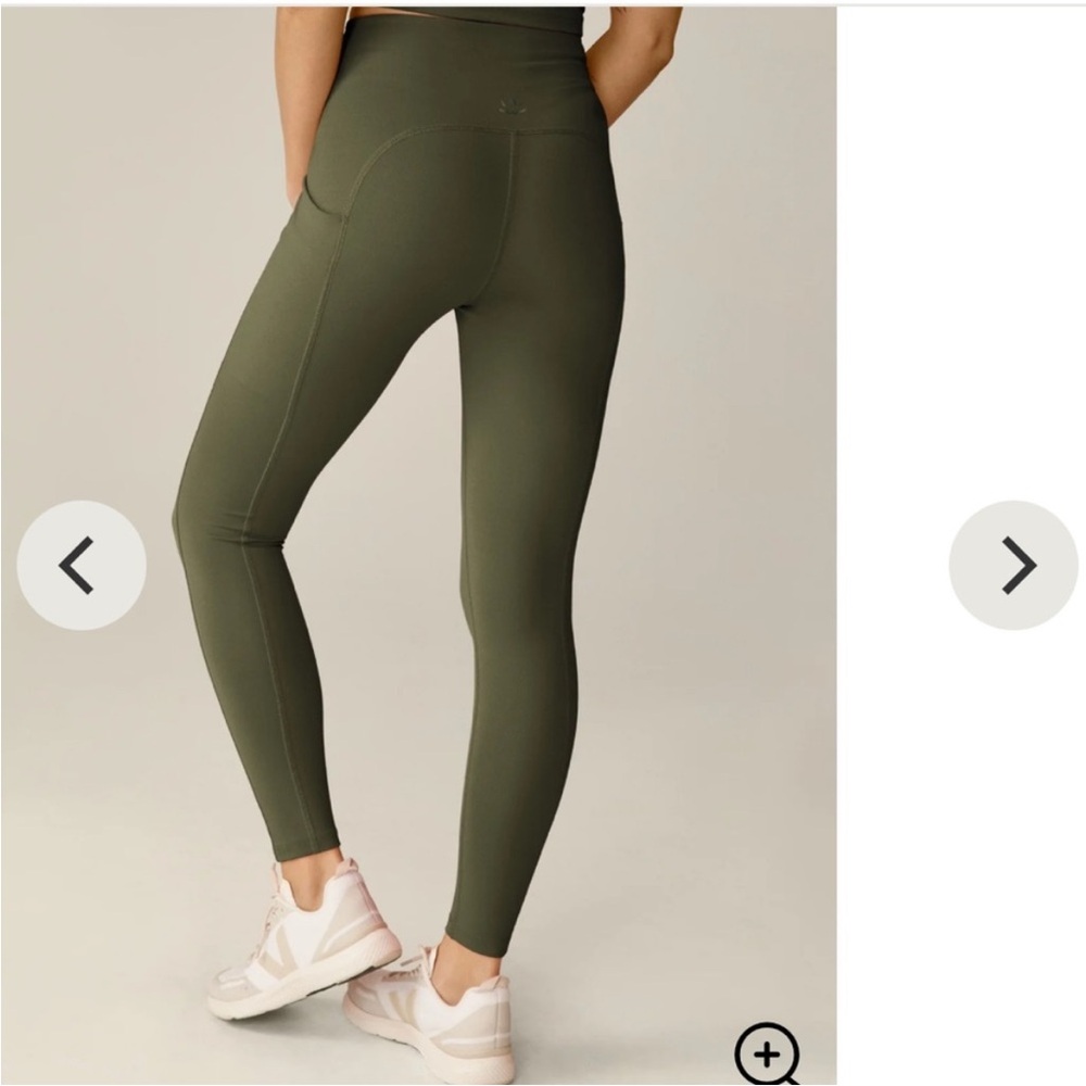 NWT Beyond Yoga • POWERBEYOND strive pocket midiegging 2.0 modern olive 25” sz S - Picture 3 of 11
